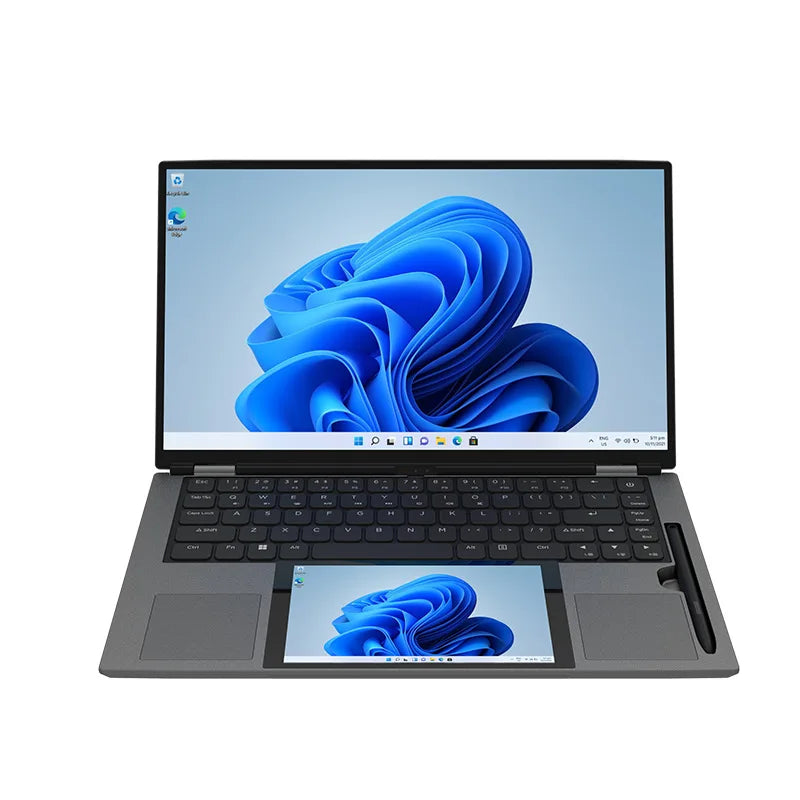 2025 New Dual-Screen Laptop Tablet Combo 15.6" +7" Artist Pro Drawing Tablet Windows 11 165Hz 16G+1TB SSD Intel English Business