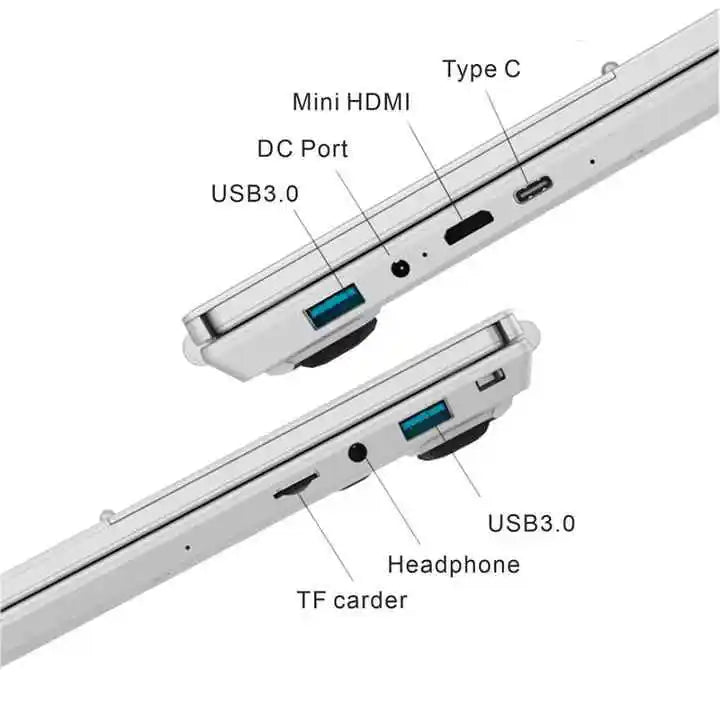 2025 Premium 14 Inch Yoga Laptop Intel N95 16GB RAM 1TB SSD Touch Screen 360°Rotating Win 11 Pro Business Notebook PC