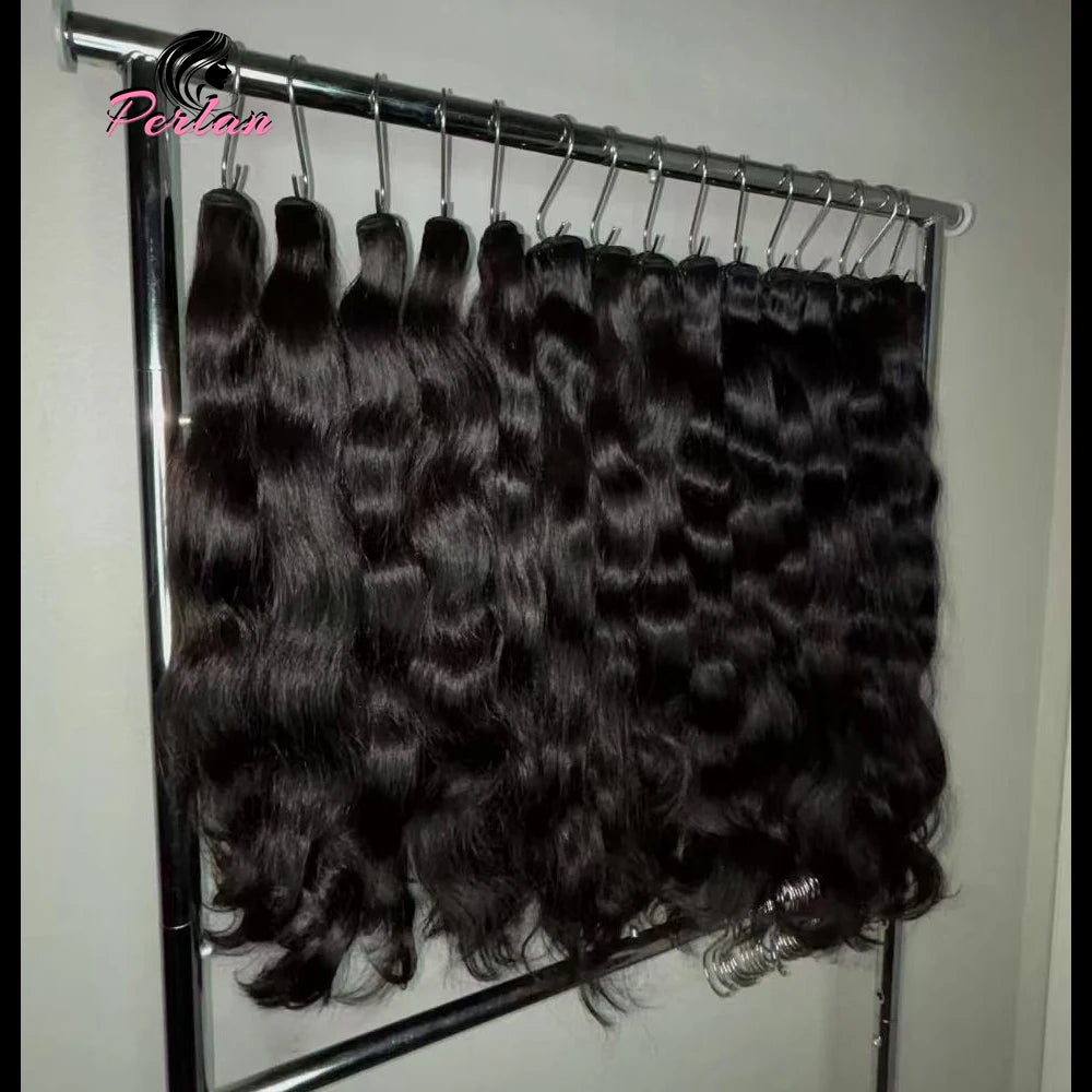 100% Human Hair Extensions Bone Straight Raw Bundles Cheap Wholesale Bulk Indian Hair 10-30 Inch Hair Bundles
