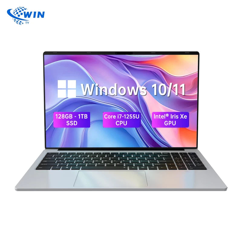 15.6inch Laptop Intel Core I7-1255U DDR4 Computer Windows11 OEM Face Recognition Business NoteBook