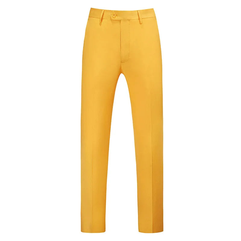 19 Colors Men Business Casual Suit Pants Formal Office Trousers Navy blue Purple Khaki Black Gray Classic Long Pants Plus Size