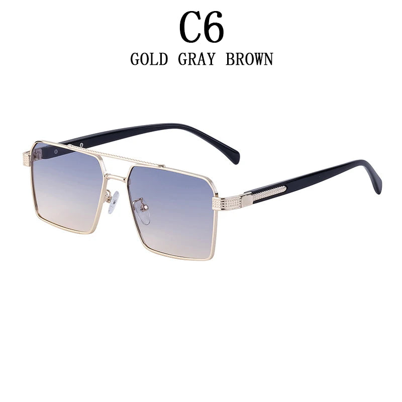 2023 Square Sunglasses For Men Luxe Sunglasses Women Trendy Vintage Fashion Glasses Sun Gafas De Sol Hombre Lunette Soleil Femme