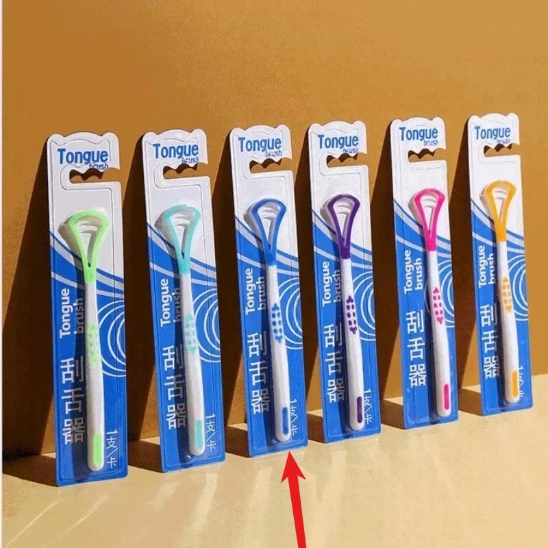 1Pc Tongue Scrape Tongue Brush for Oral Care Bad Breath Remove Keep Fresh Breath Silicone Tongue Cleaner Raspador De Lenguas New