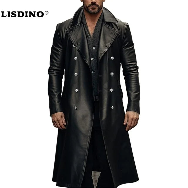 1Leather Jacket Men Winter Fleece Motorcycle Faux Leather Jacket Removable Fur Collar Windbreaker Ropa De Hombre Slim Coat
