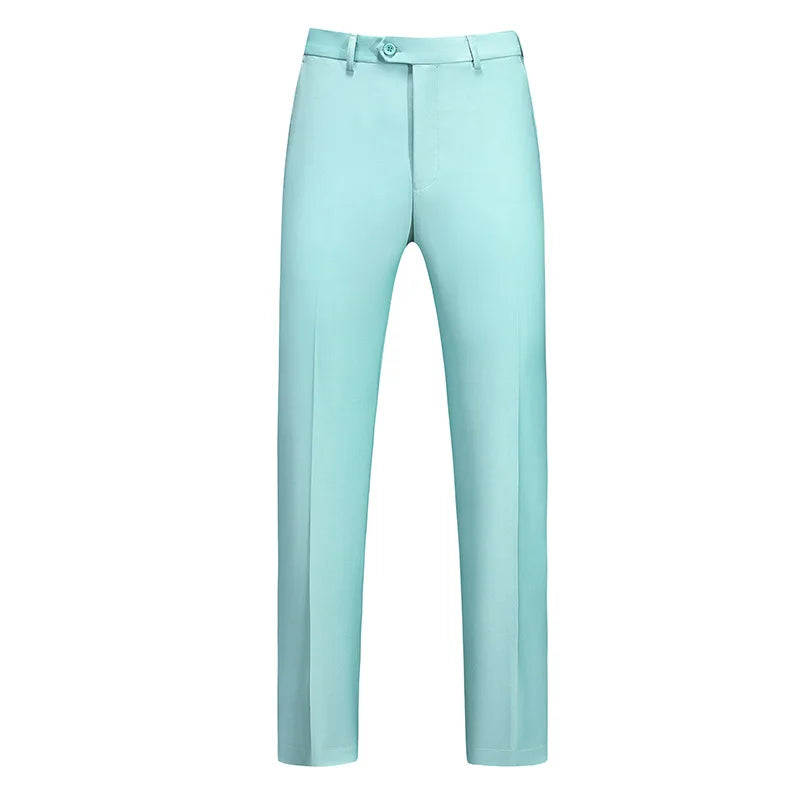 19 Colors Men Business Casual Suit Pants Formal Office Trousers Navy blue Purple Khaki Black Gray Classic Long Pants Plus Size