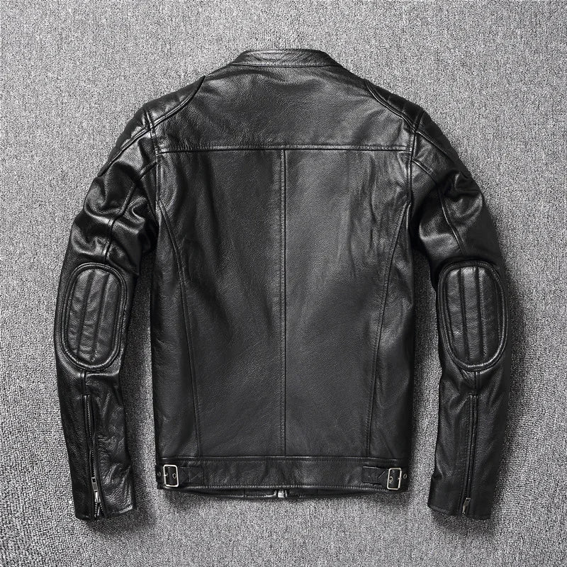 2025 New Leather Jacket Men's  pu Jacket for Men Biker Motorcycle  pu  Jacket Motorcycle Clothing Vintage Leather Coat Top
