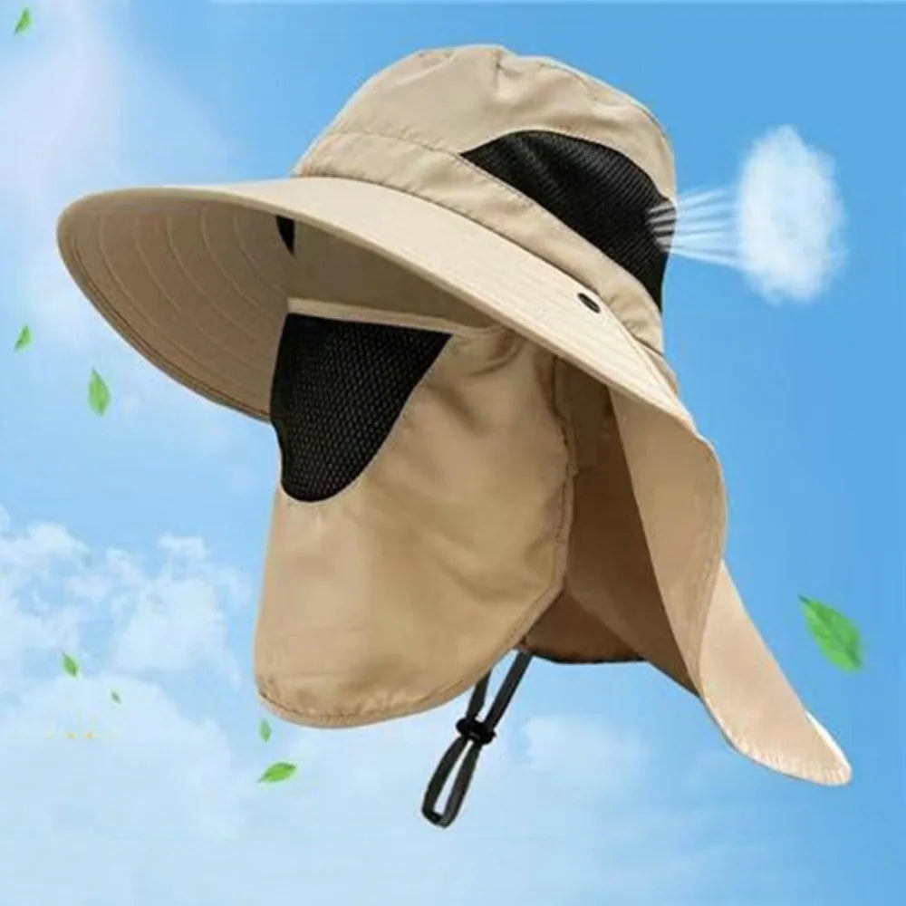 Fishing Caps Caps Mask Set Bucket Hat Sunscreen UV Protection Fisherman Hat Neck Headband Visor Sun Hat Outdoor
