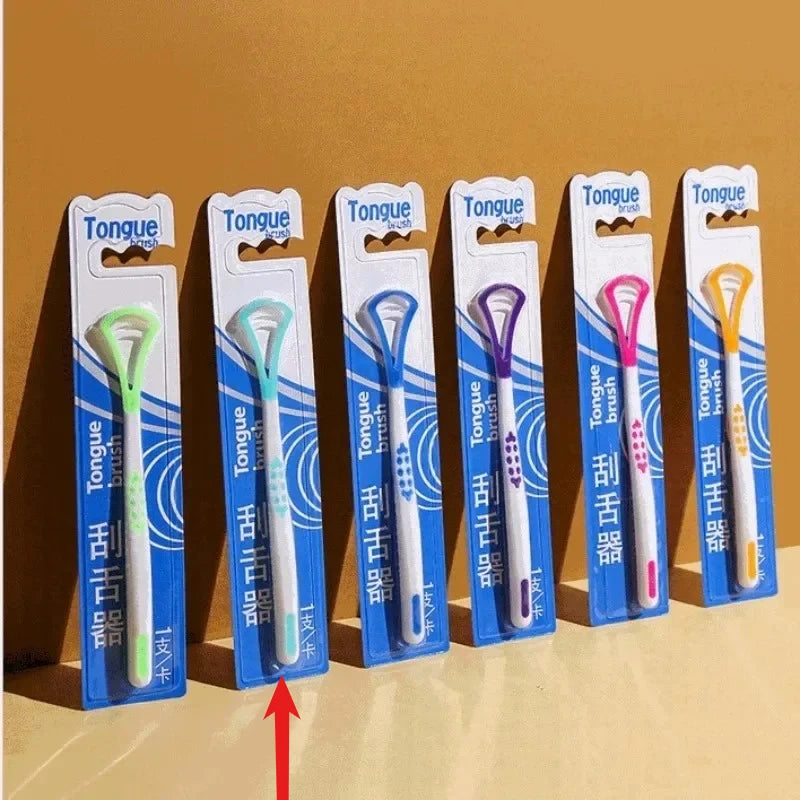 1Pc Tongue Scrape Tongue Brush for Oral Care Bad Breath Remove Keep Fresh Breath Silicone Tongue Cleaner Raspador De Lenguas New