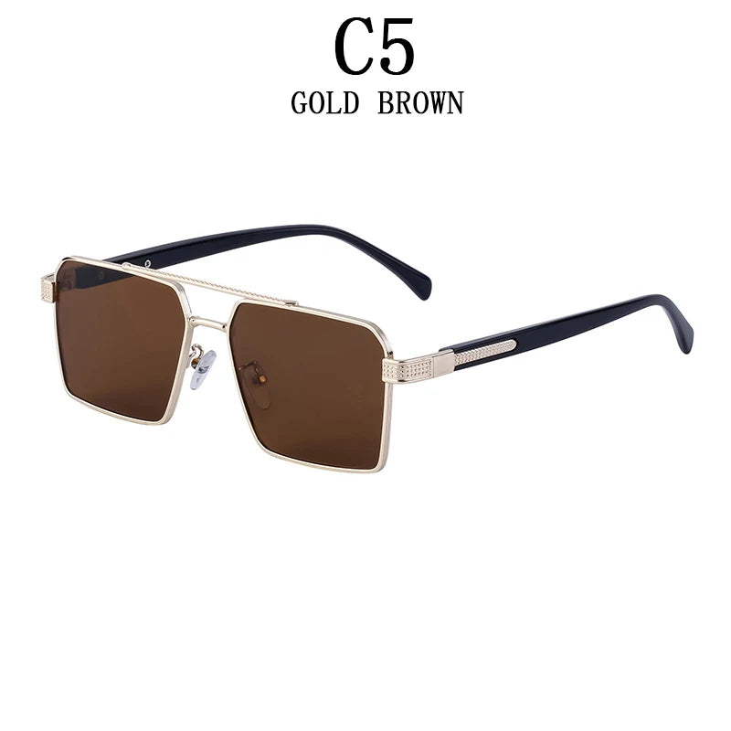 2023 Square Sunglasses For Men Luxe Sunglasses Women Trendy Vintage Fashion Glasses Sun Gafas De Sol Hombre Lunette Soleil Femme