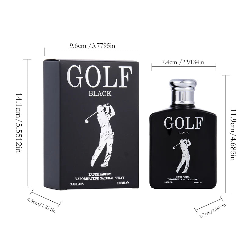 100ML 3.4FL.OZ Men's Perfume - Inspired by P.olo Black Woody Notes Eau De Toilette Spray - with Sage, Absinthe, Lemon