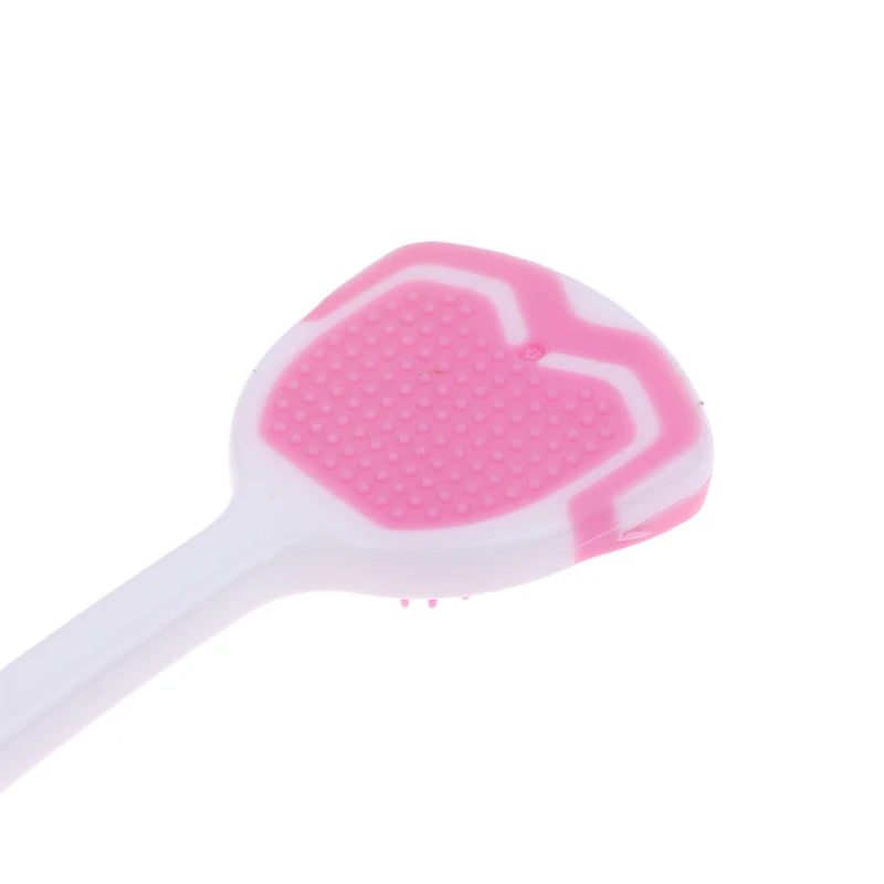 1/5PCS Tongue Scraper Oral Cleaner Brush Soft Silicone Cleaning Tongue Toothbrush Mouth Fresh Breath Scraping Hygiene Care Tools