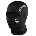 "BACKWOODS" letter and smiling face Balaclava cap full face mask, suitable for outdoor sports