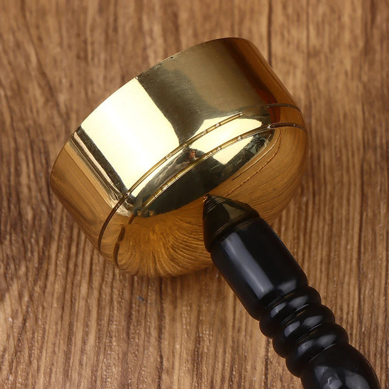 Buddhist Instruments Brass Instrument Buddha Chime Muti-Purpose Long Hand Bell For Yoga Meditation Chanting Temple Ritual