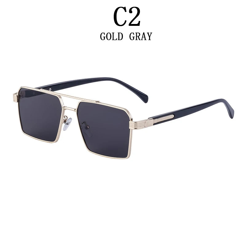 2023 Square Sunglasses For Men Luxe Sunglasses Women Trendy Vintage Fashion Glasses Sun Gafas De Sol Hombre Lunette Soleil Femme