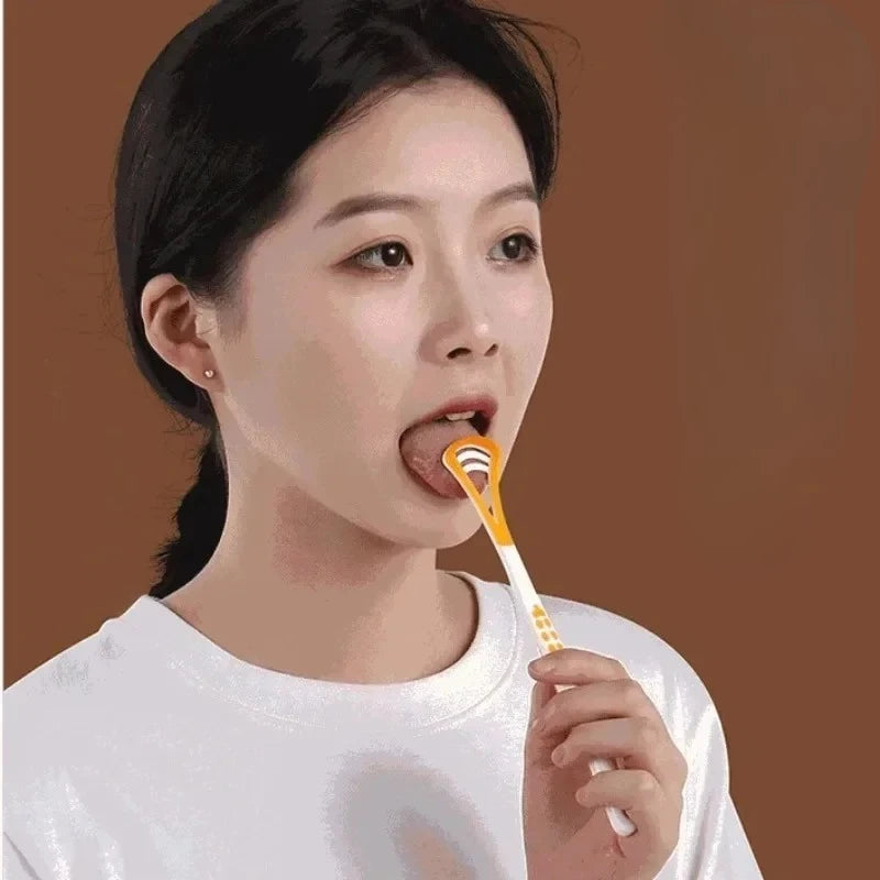 1Pc Tongue Scrape Tongue Brush for Oral Care Bad Breath Remove Keep Fresh Breath Silicone Tongue Cleaner Raspador De Lenguas New