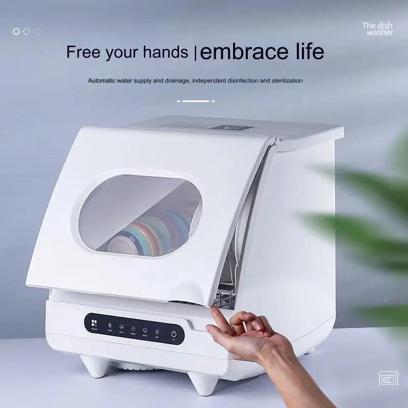 Household Portable Dishwashers Washing Machine Electric Heating Touch Control Small Table Top Automatic Countertop Dishwasher