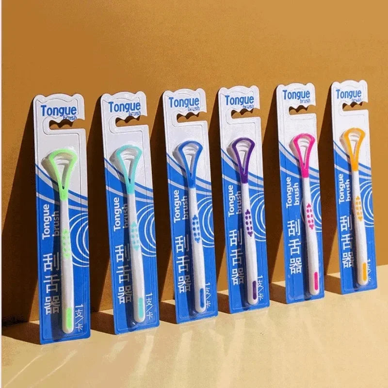 1Pc Silicone Tongue Scrape Tongue Brush for Oral Care Bad Breath Remove Keep Fresh Breath Tongue Cleaner Raspador De Lenguas