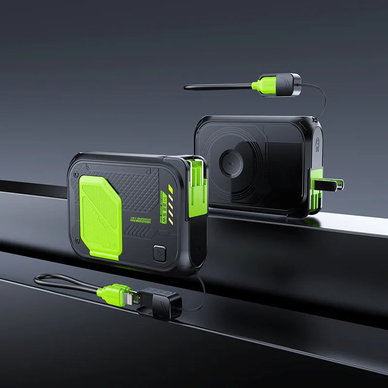 20000mAh/10000mAh Multi-functional 5-in-1 All-in-One Power Bank - Comes with Data Cable, Bracket -Built-in Plug -Outdoor Travel