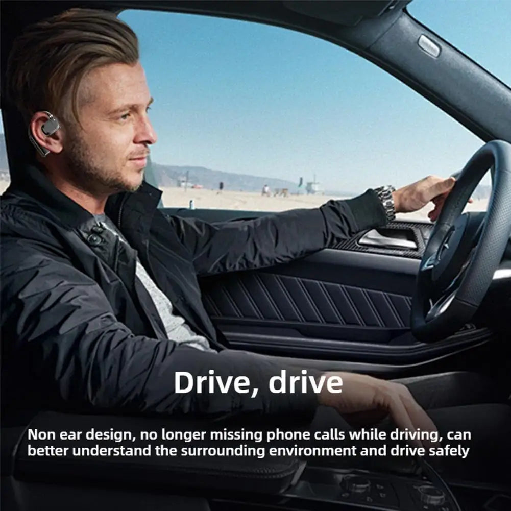 1-2Earhooks Wireless Bluetooth 5.4 Headphones Gaming Sports Headset HiFi Stereo Noise Reduction Earbuds Earphone With Microphone