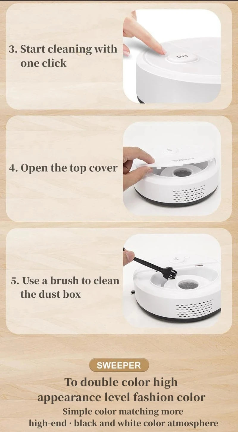 Household Sweeping Robot Three In One Intelligent Cleaning Machine Vacuum Cleaner Small Household Appliances New 2025