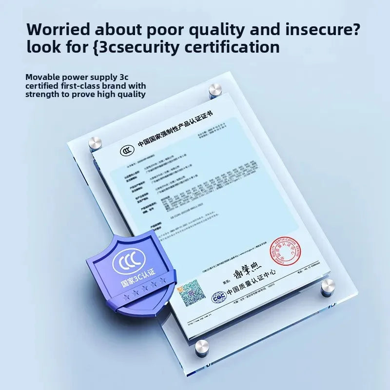 2025 New CCC Certified Power Bank – 22.5W Super Fast Charging with Built-in Cables 20000mAh  Charger Customizable R37C