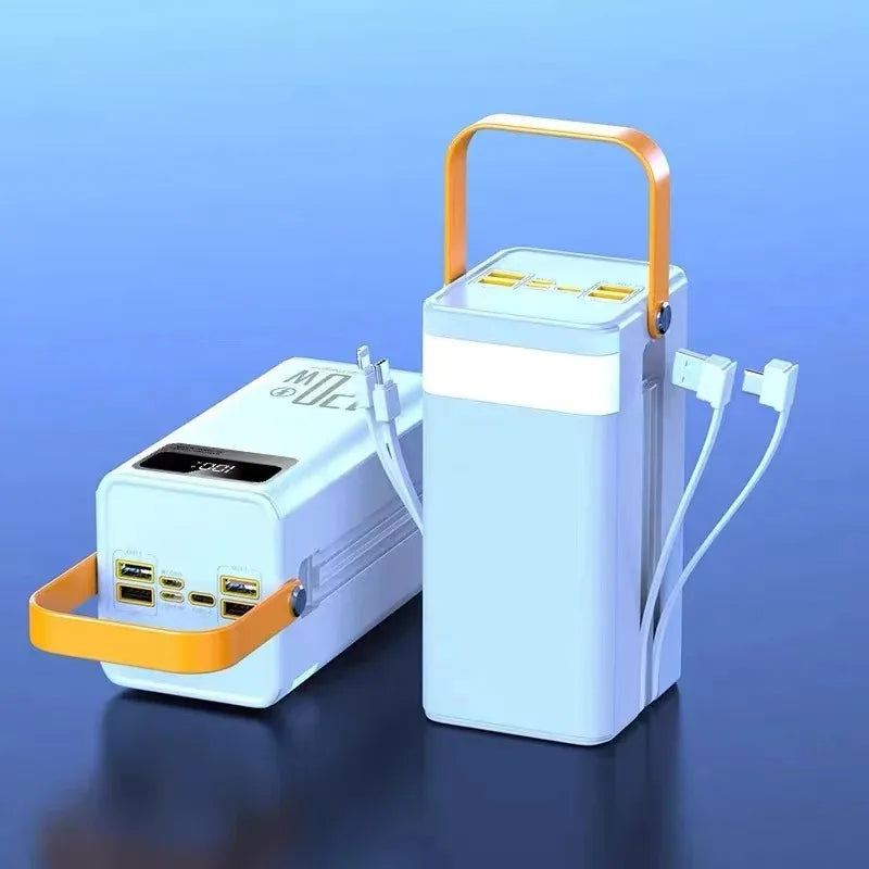 120W 100000mAh Fast Charging Power Bank Large Capacity Outdoor Mobile Power Supply Supports 7 Devices to Charge At The Same Time