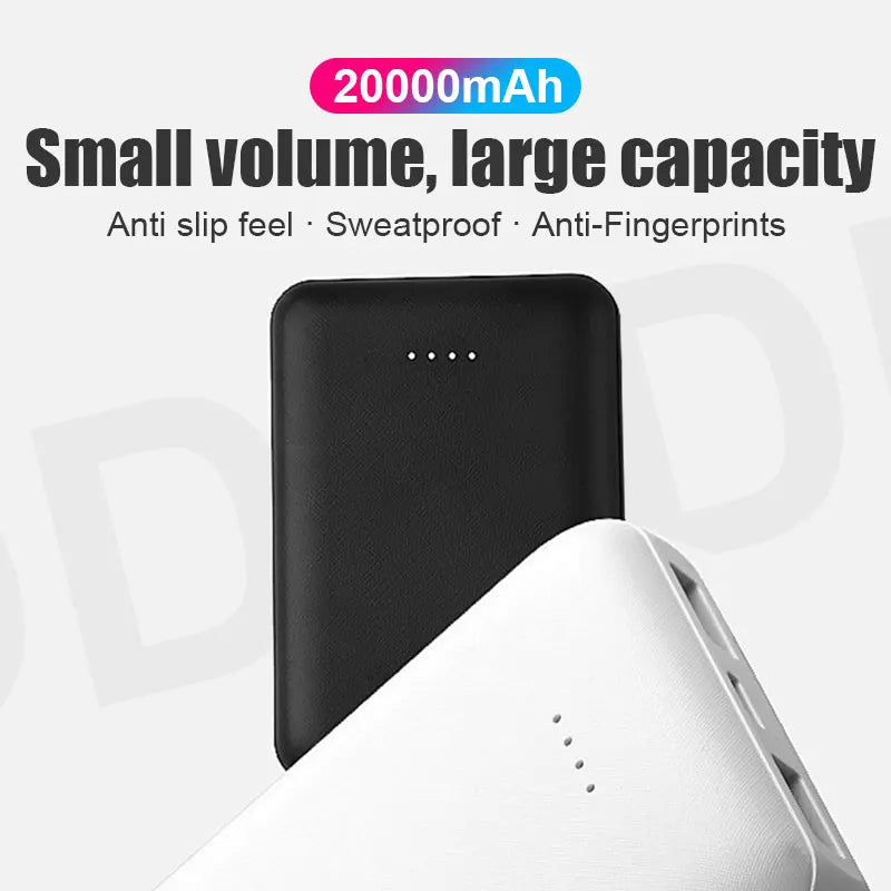 20000mAh Power Bank Portable USB Charger Fast Charging External Battery Pack Heating Scarf Socks Glove Vest Jacket Equipment New