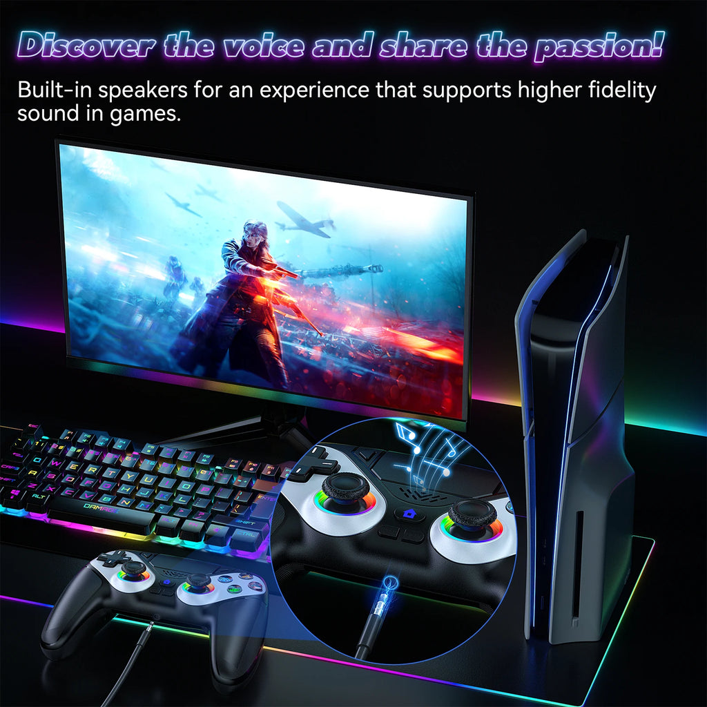 Bluetooth Gamepad For Playstation 5 Wireless Controller Ps5 Pc Console Controller With Turbo Dual Sense Vibrate Programming
