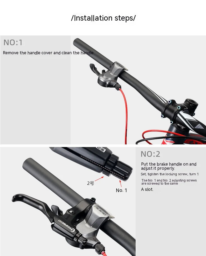 1 Pair Super Iight Aluminum Alloy Mountain Bike Brake Lever With Bell V-Brake Bicycle Parts Bicycle Accessories