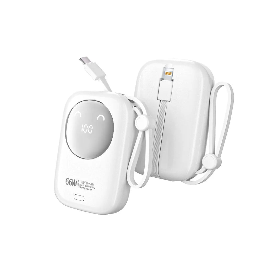 2025 New CCC Certified Power Bank – 22.5W Super Fast Charging with Built-in Cables 20000mAh  Charger Customizable R37C