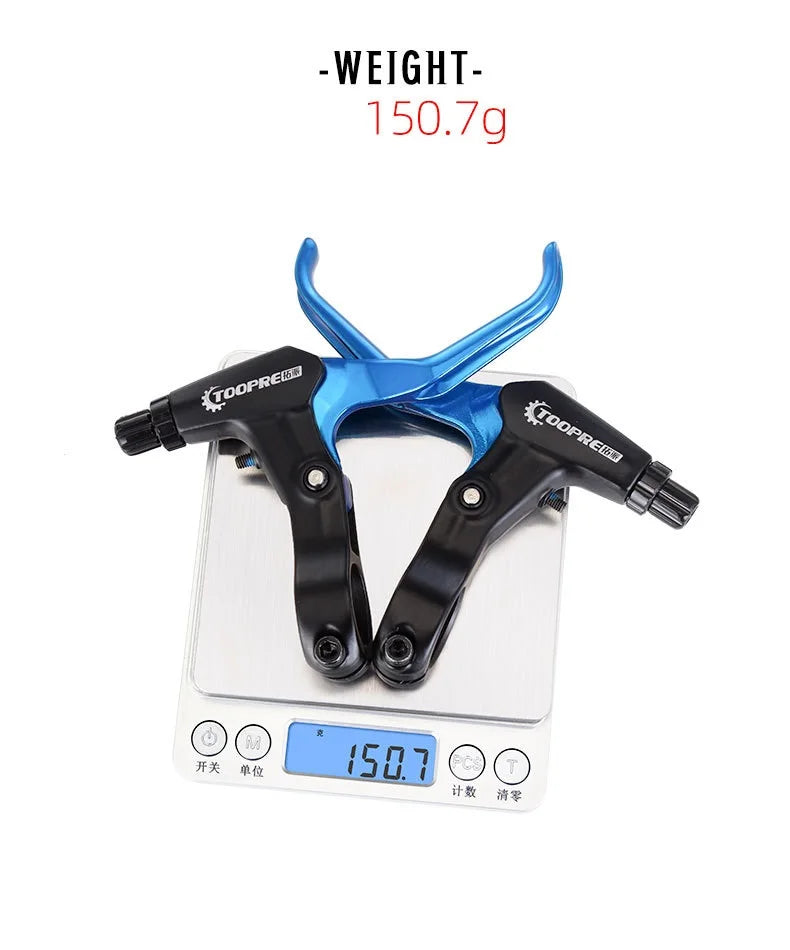 1 Pair Super Iight Aluminum Alloy Mountain Bike Brake Lever With Bell V-Brake Bicycle Parts Bicycle Accessories
