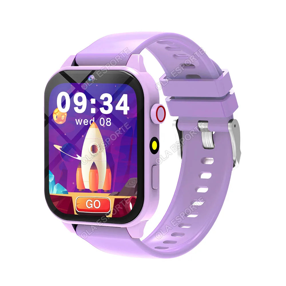 2025 New Smart Watch For Children HD Touch Screen Camera 18 Games Sleep Monitoring Alarm Clock Calculator Birthday Gift Boy Girl