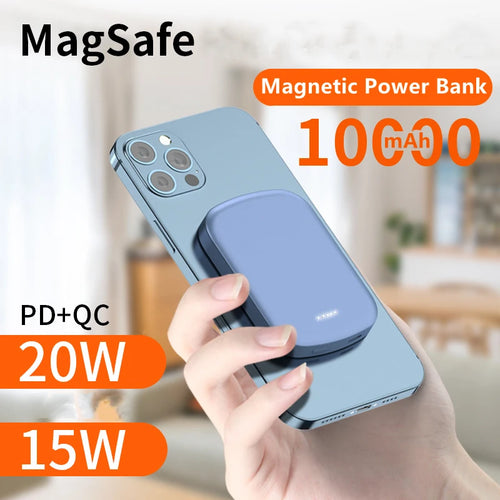 10000mAh Magnetic Power Bank Charger PD 20W Wireless Fast Charge External Battery Portable Charger for iPhone 14 13 12 Pro Max