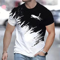 2025 Sweatshirt Street Fashion Short Sleeve T-shirt Loose Men's Digital Print