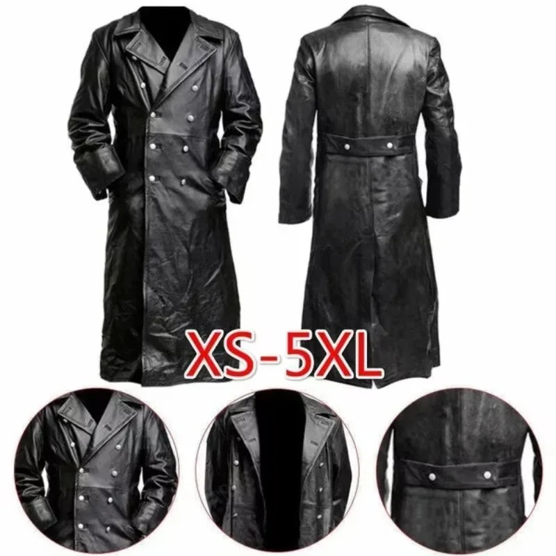 1Leather Jacket Men Winter Fleece Motorcycle Faux Leather Jacket Removable Fur Collar Windbreaker Ropa De Hombre Slim Coat