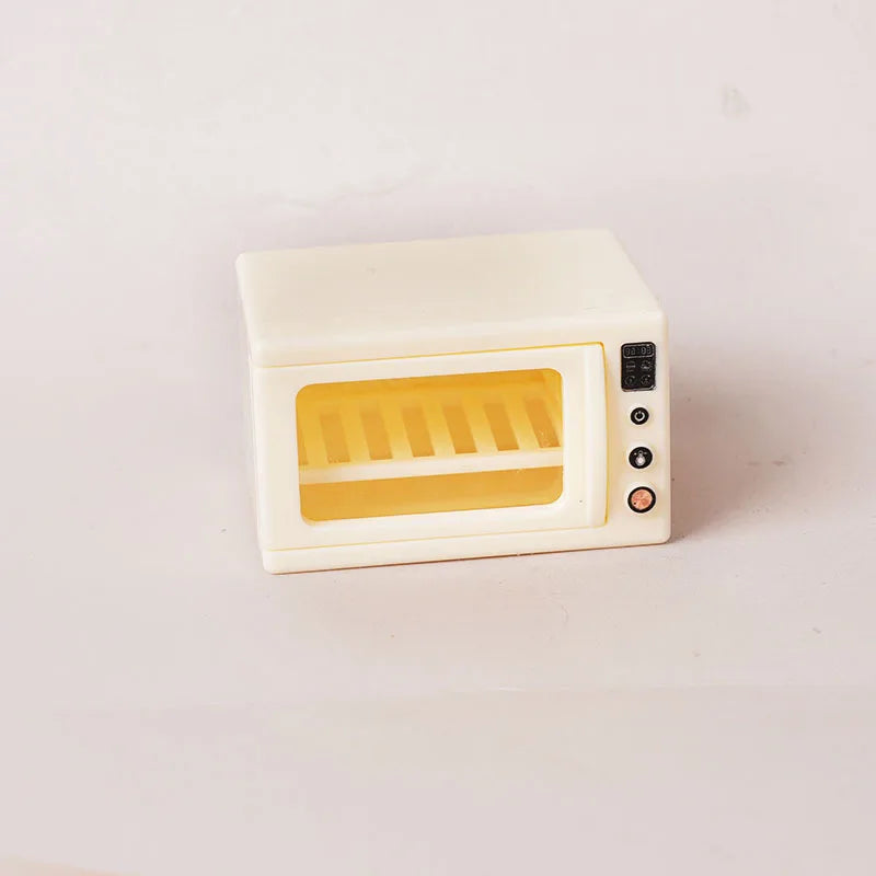 1/12 Dollhouse Simulation Miniature Kitchen Appliances Model Dollhouse Air Fryer Beverage Machine Oven Rice Cooker Ornaments