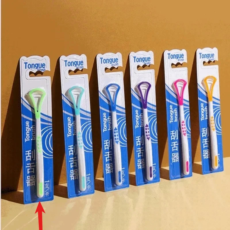 1Pc Tongue Scrape Tongue Brush for Oral Care Bad Breath Remove Keep Fresh Breath Silicone Tongue Cleaner Raspador De Lenguas New