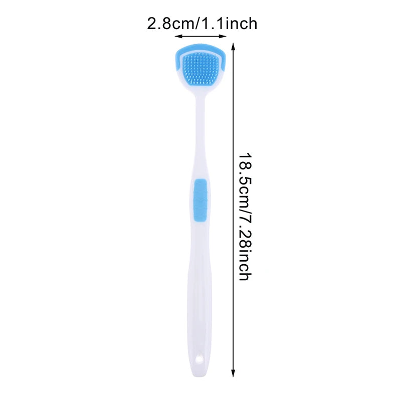 1/5PCS Tongue Scraper Oral Cleaner Brush Soft Silicone Cleaning Tongue Toothbrush Mouth Fresh Breath Scraping Hygiene Care Tools