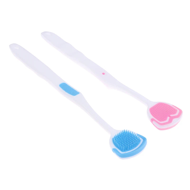 1/5PCS Tongue Scraper Oral Cleaner Brush Soft Silicone Cleaning Tongue Toothbrush Mouth Fresh Breath Scraping Hygiene Care Tools