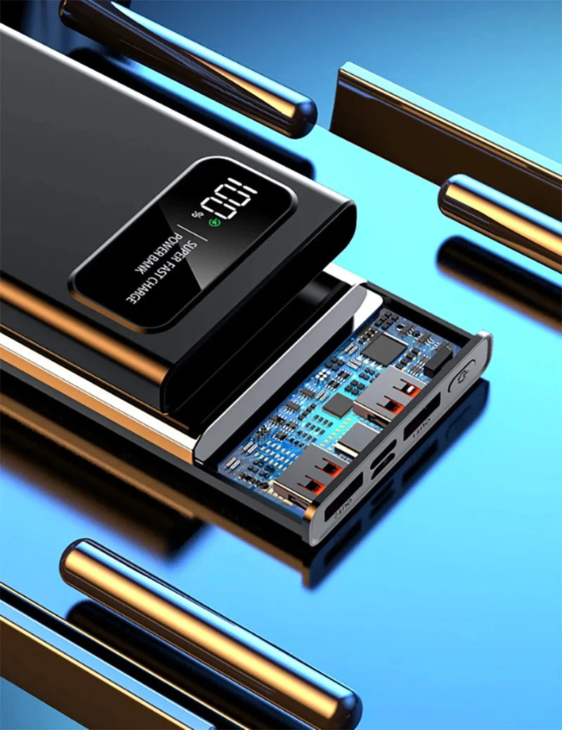 120W Power Bank 200000mAh Ultra Large Capacity intelligent Power Bank Super Charge Portable External Battery LED Display