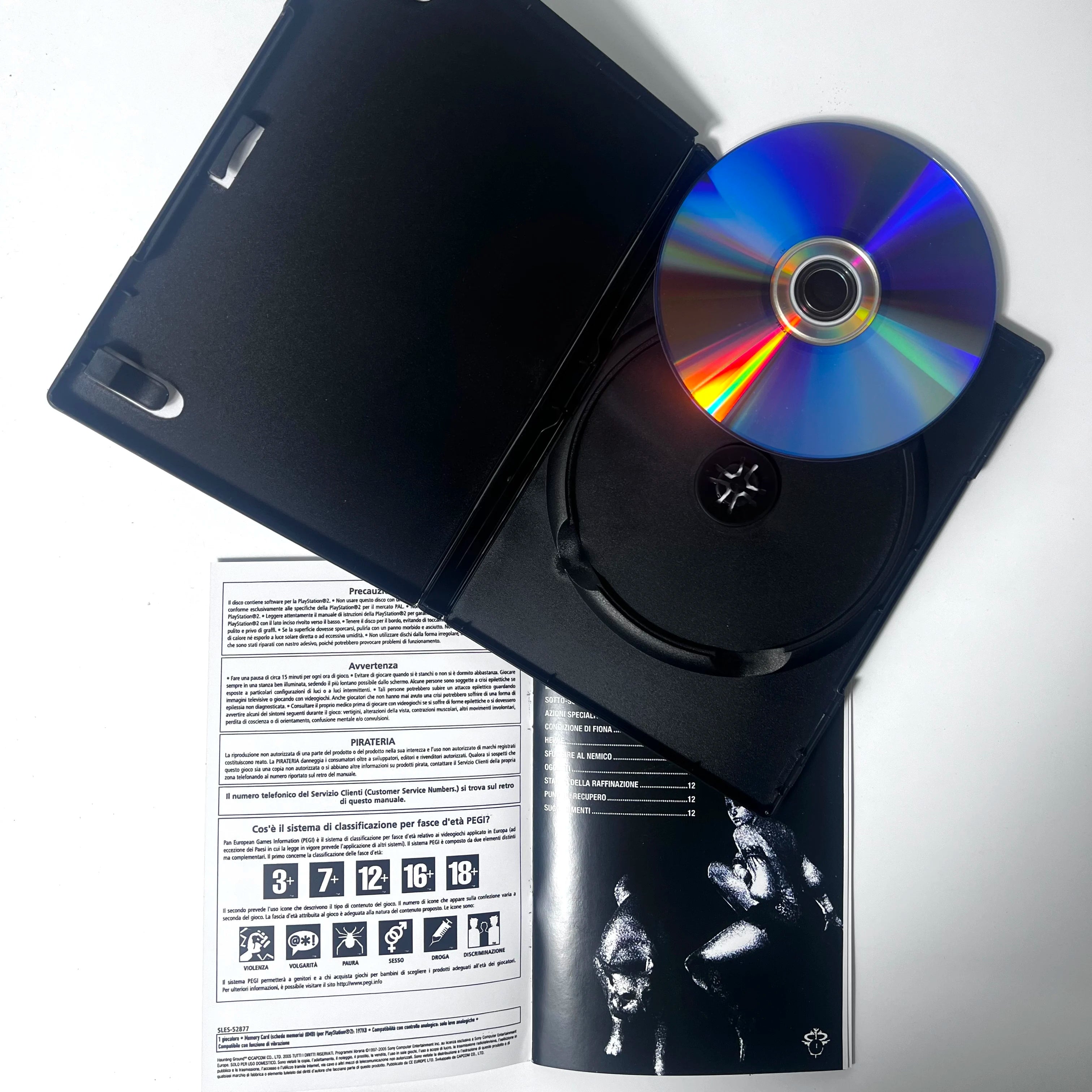 PS 2 Haunting Ground With Manual Copy CD Disc Digital burning disc Retro Video Game For direct reading Unlock Console Station