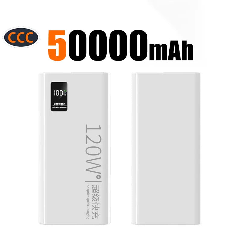 200000mAh Large-capacity Super-fast Charging Power Bank With Digital Display Portable Mobile Power Supply for All Phones