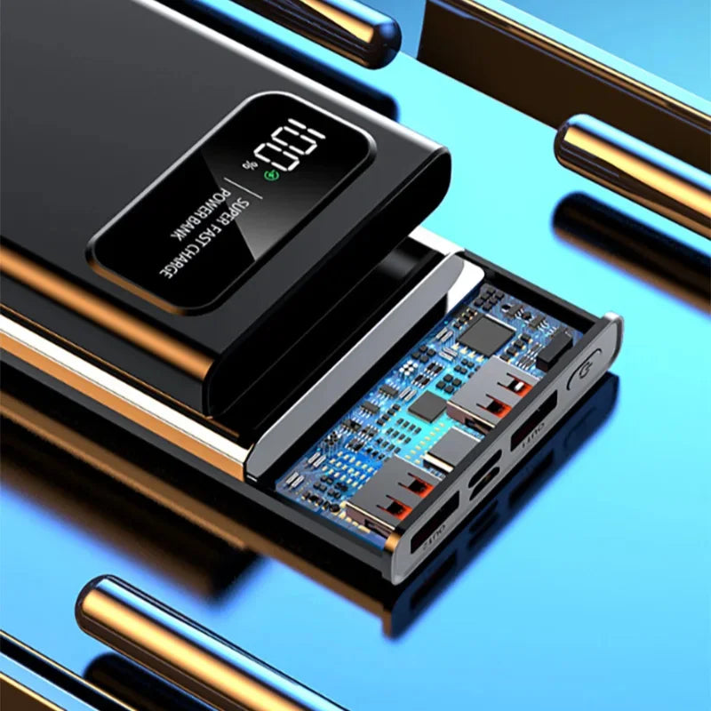 120W Power Bank 200000mAh Ultra Large Capacity intelligent Power Bank Super Charge Portable External Battery LED Display