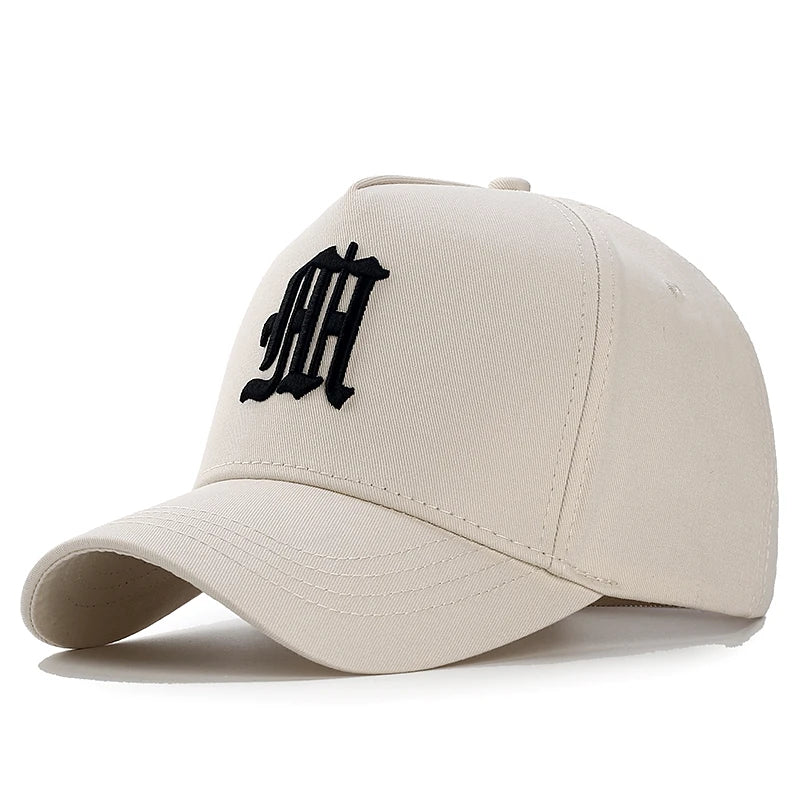 High-Crown Baseball Cap Men's Summer Faion Brand Face Slimming Hard-Top Wide-Eyelid Sun Protection Youth All Seasons Cotton...