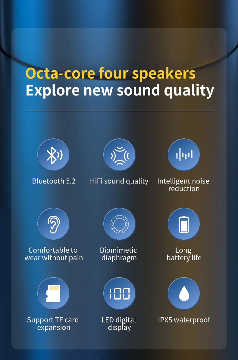 10000mAh 10000Hours Playback Wireless Bluetooth Earphones Magnetic Sports Running Headset Neckband Sport Earbuds Noise Reduction