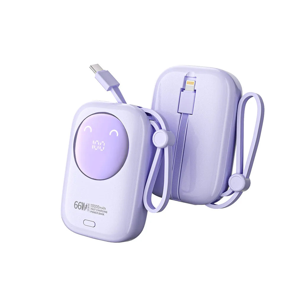 2025 New CCC Certified Power Bank – 22.5W Super Fast Charging with Built-in Cables 20000mAh  Charger Customizable R37C