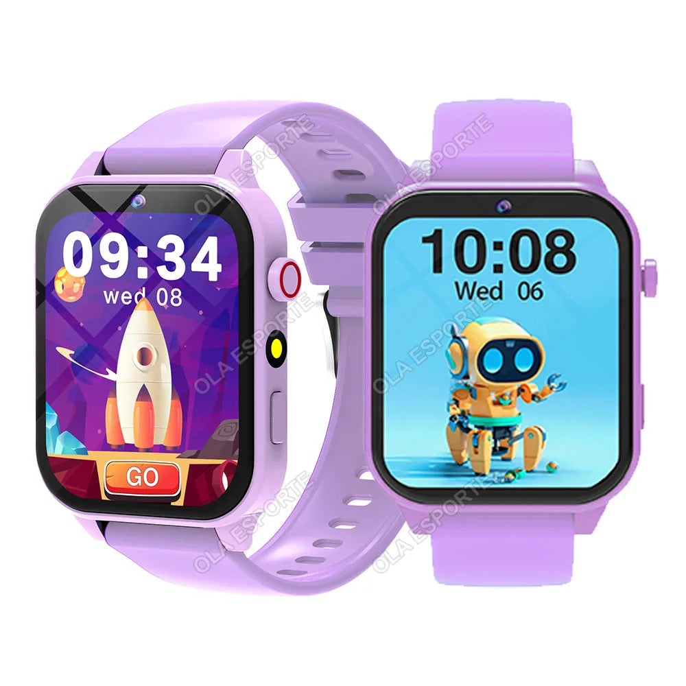 2025 New Smart Watch For Children HD Touch Screen Camera 18 Games Sleep Monitoring Alarm Clock Calculator Birthday Gift Boy Girl