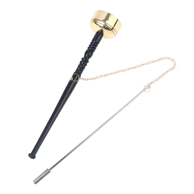 Buddhist Instruments Brass Instrument Buddha Chime Muti-Purpose Long Hand Bell For Yoga Meditation Chanting Temple Ritual