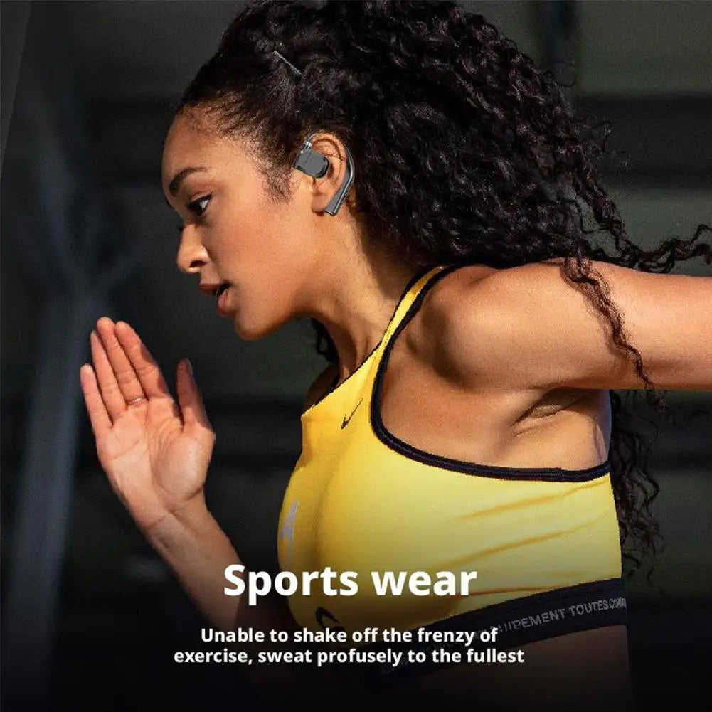 1-2Earhooks Wireless Bluetooth 5.4 Headphones Gaming Sports Headset HiFi Stereo Noise Reduction Earbuds Earphone With Microphone