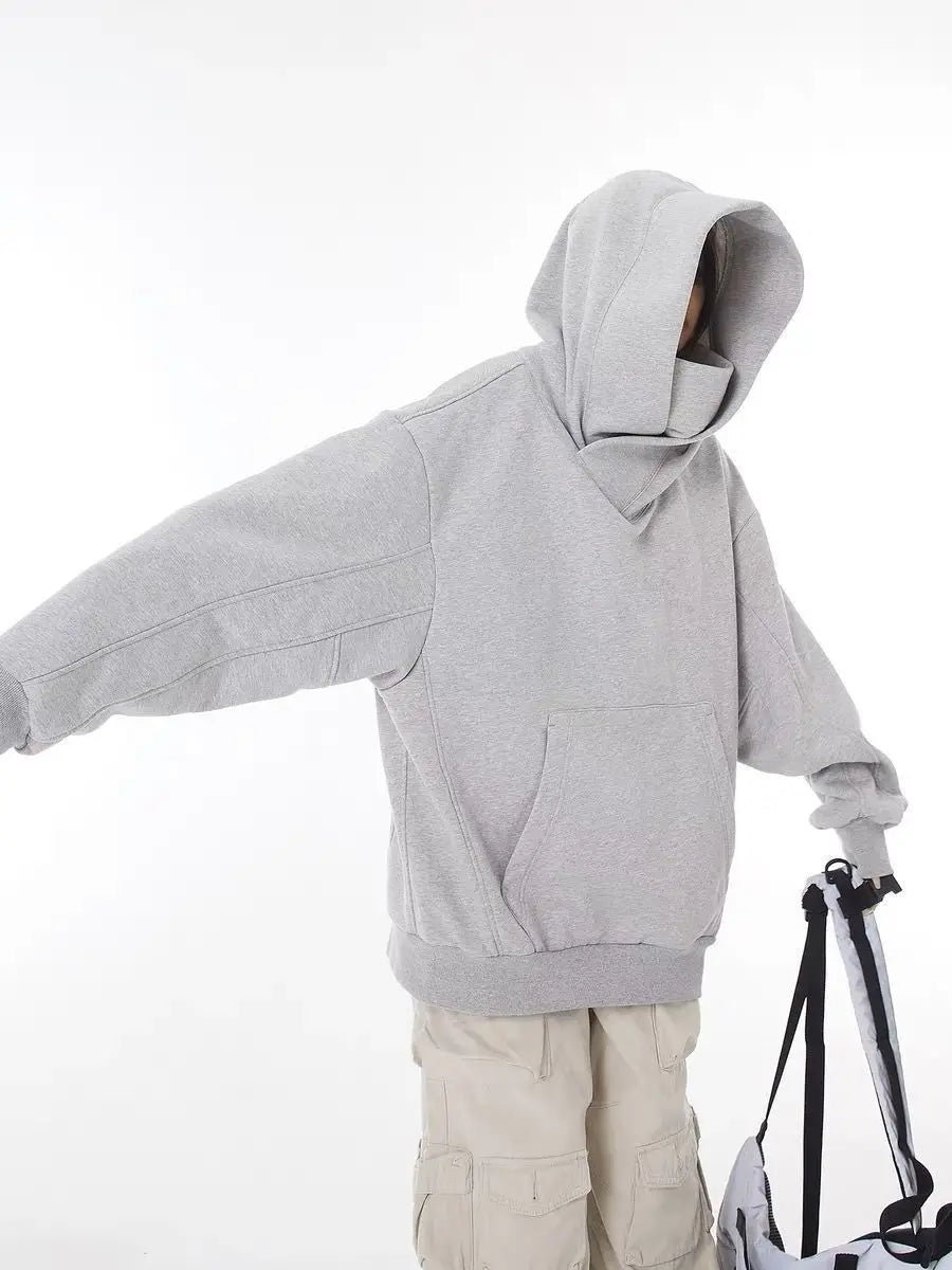 2025 Autumn Winter New Sweatshirt Jacket High Collar Hooded Sweatshirt for Women with a Sense of Design Loose Jacket